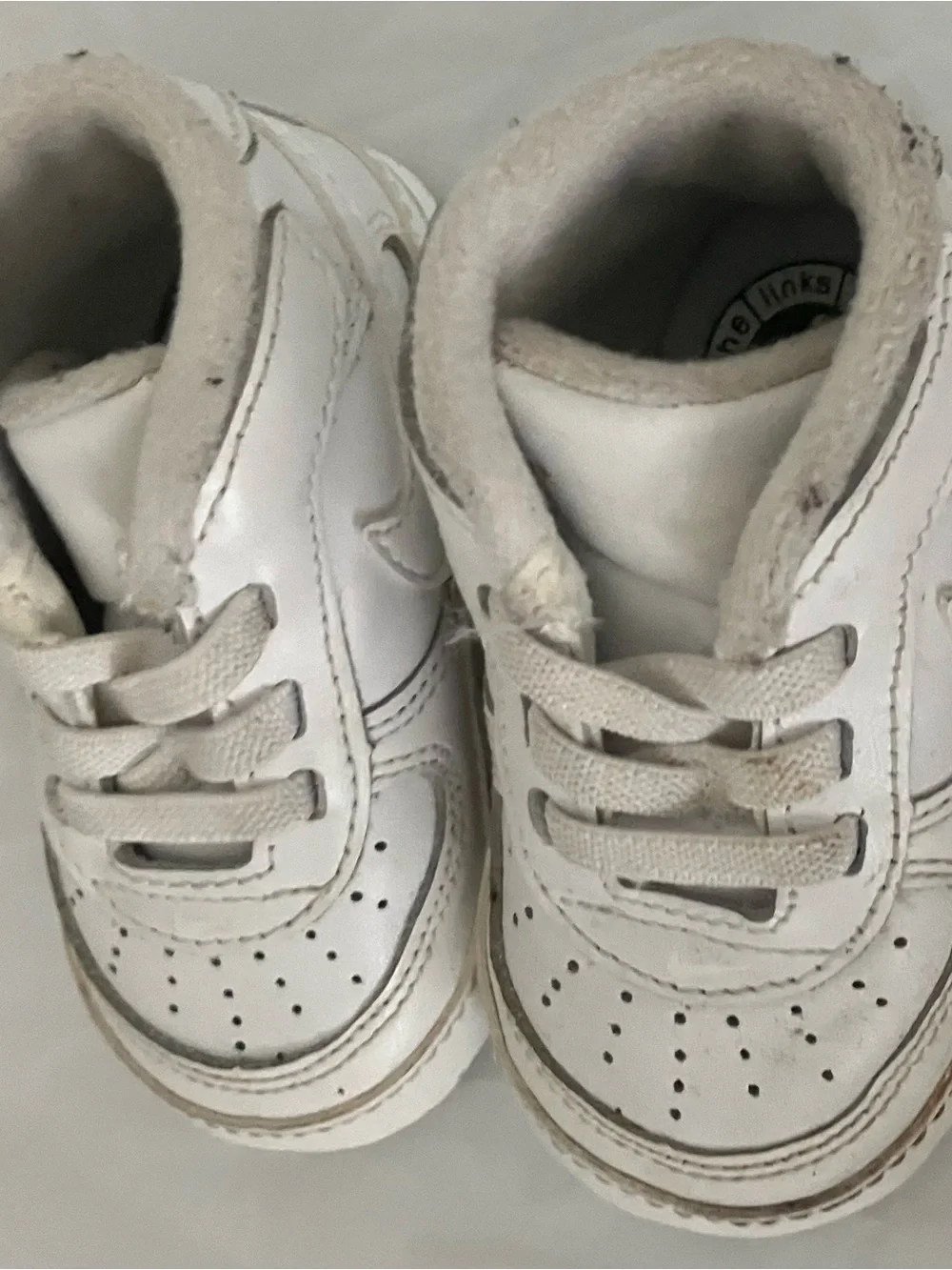 Nike Force 1 Kids White Leather Sneakers - Nike